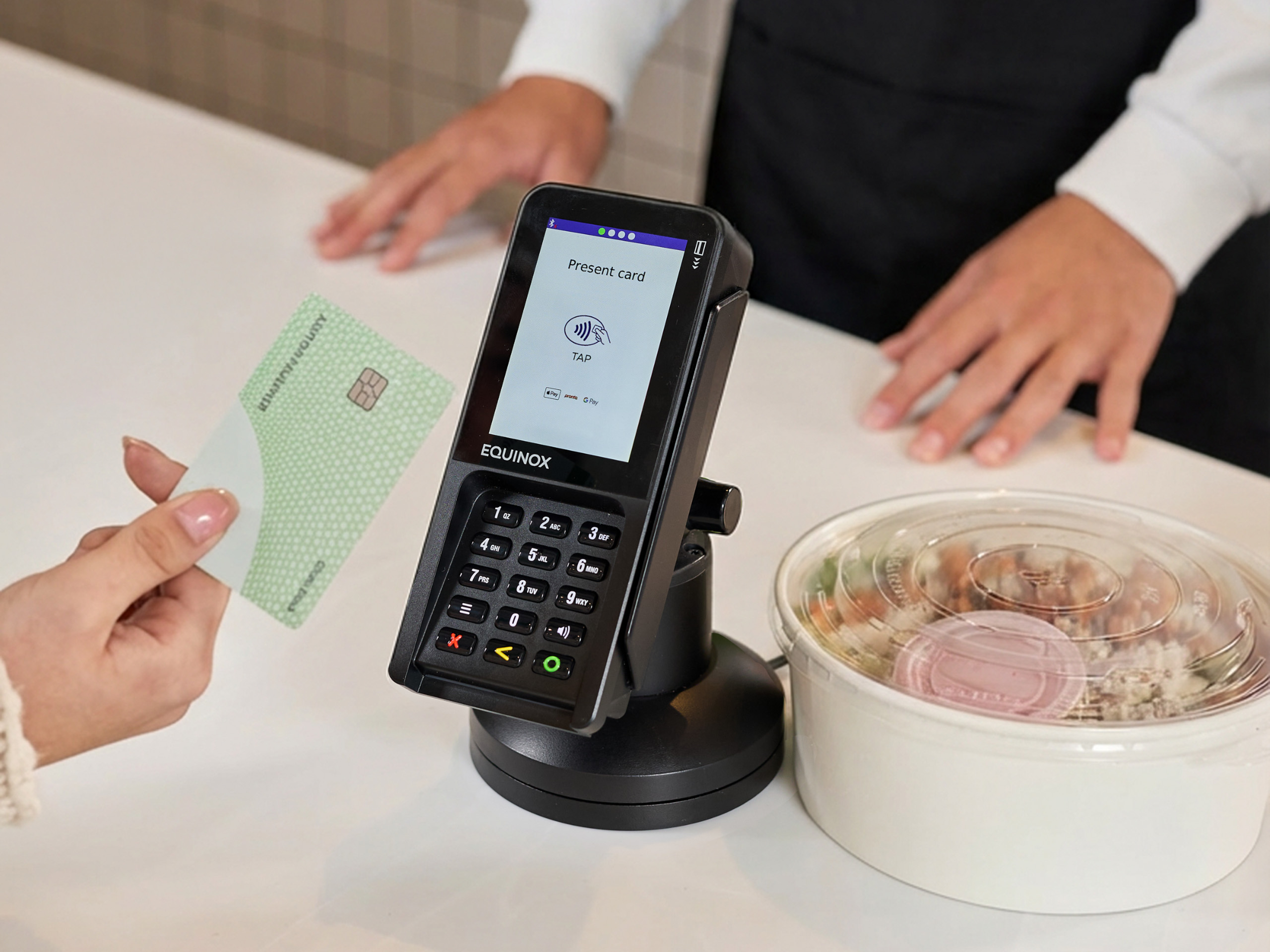 LUXE 6700x payment device being used by customer